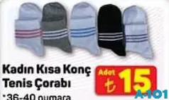 KADIN KISA KONÇ TENİS ÇORABI KADIN KISA KONÇ TENİS ÇORABI